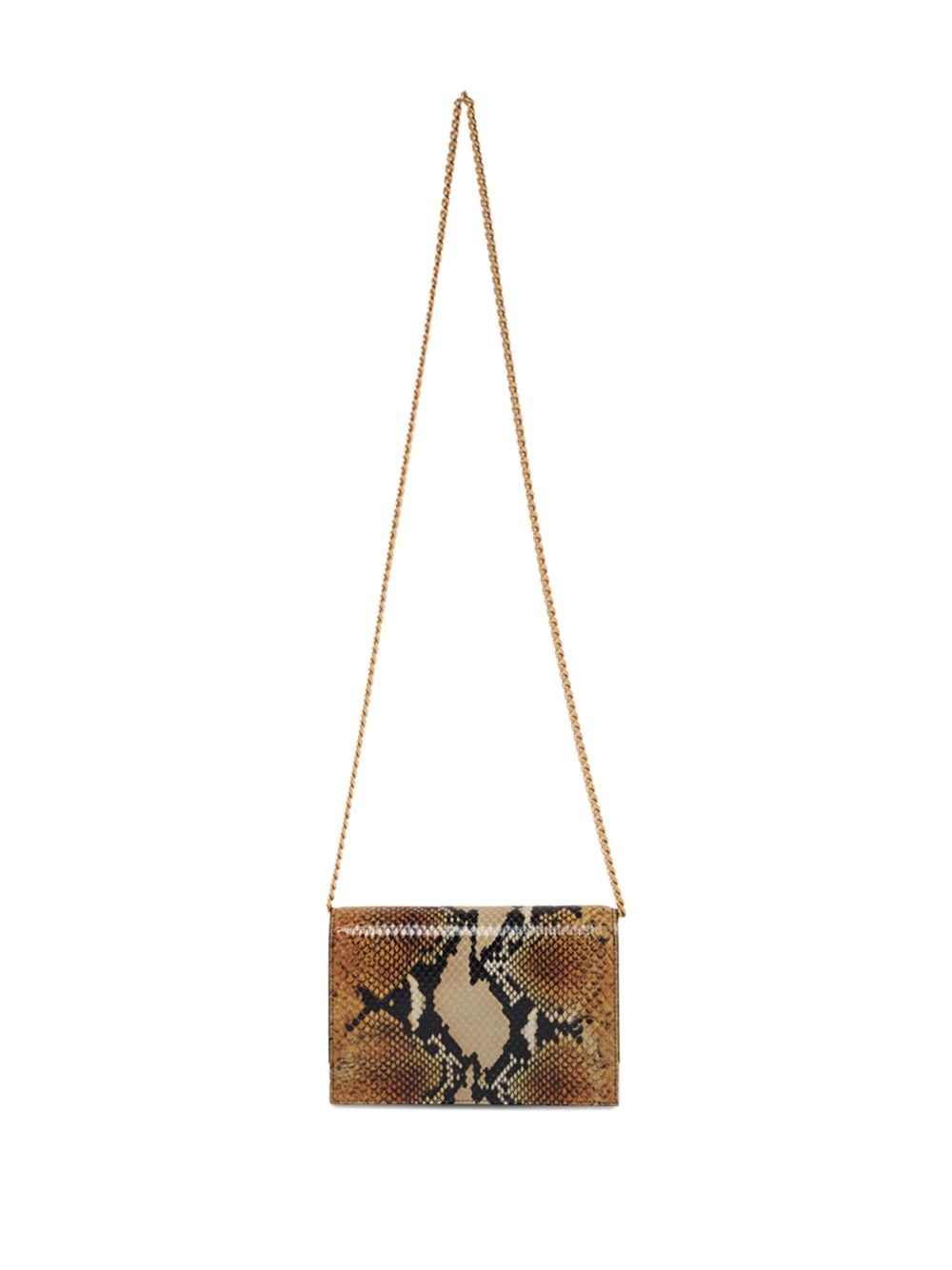snakeskin shoulder bag - 2