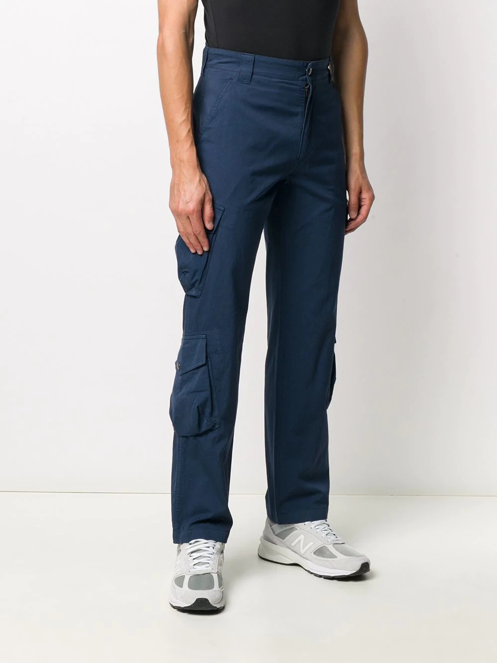 straight-leg cargo trousers - 3