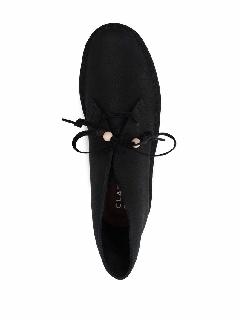 Nubuck leather lace-up ankle boots 4