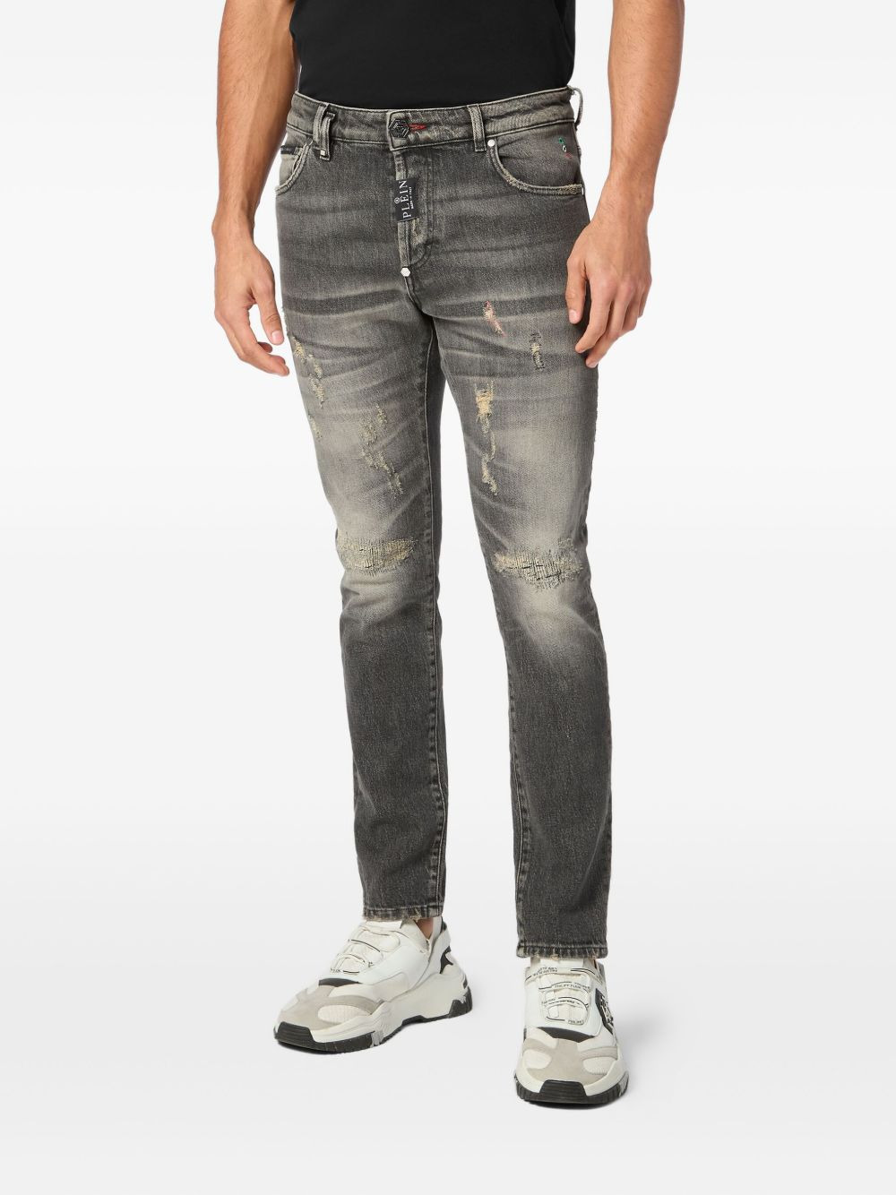 distressed skinny jeans - 2