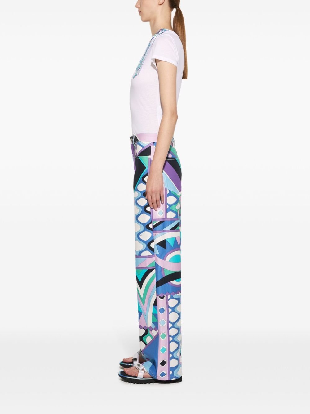 Iride-print cotton T-shirt - 3