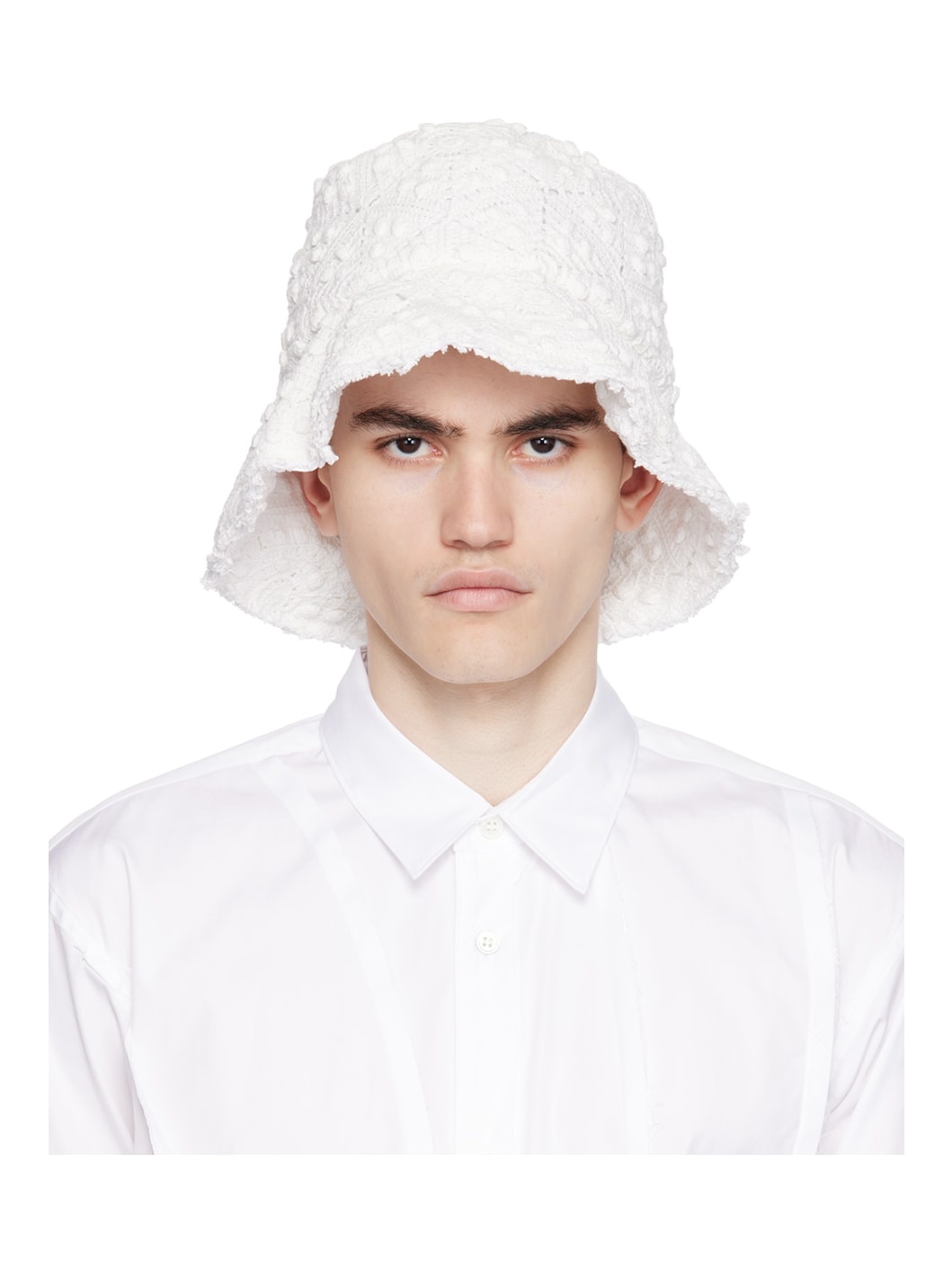 White Crochet Hat - 2