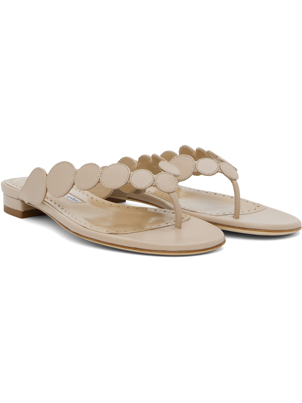 Beige Nour Sandals - 4