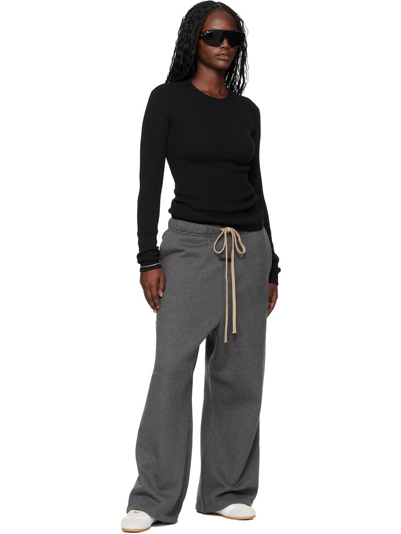 ESSENTIALS Gray Holiday Lounge Sweatpants outlook