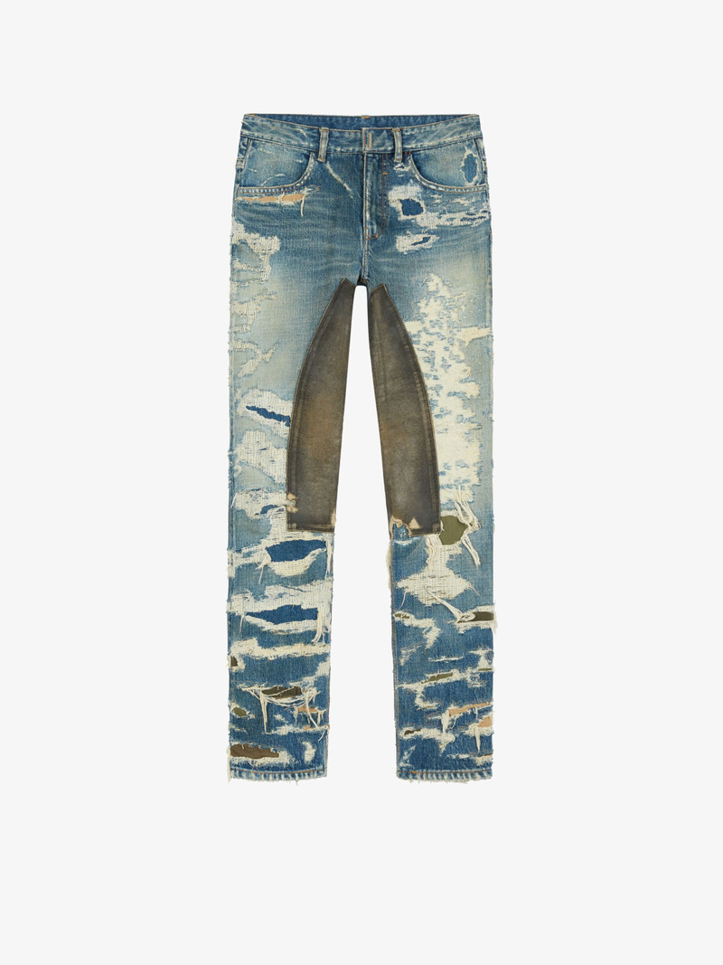 DESTROYED DENIM 및 MOLESKIN의 JEANS - 1