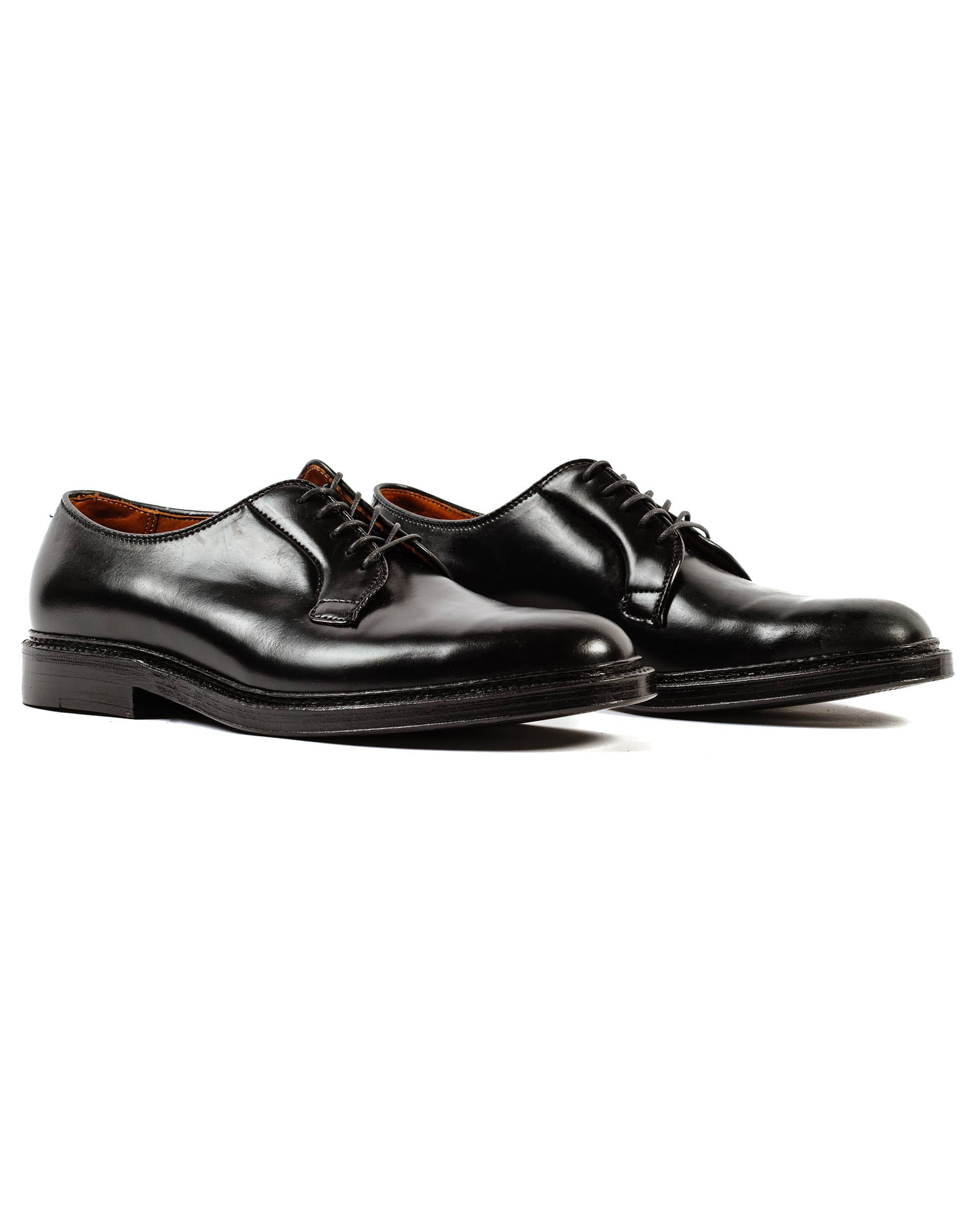 Plain Toe Blucher Black Shell Cordovan 9901 - 2