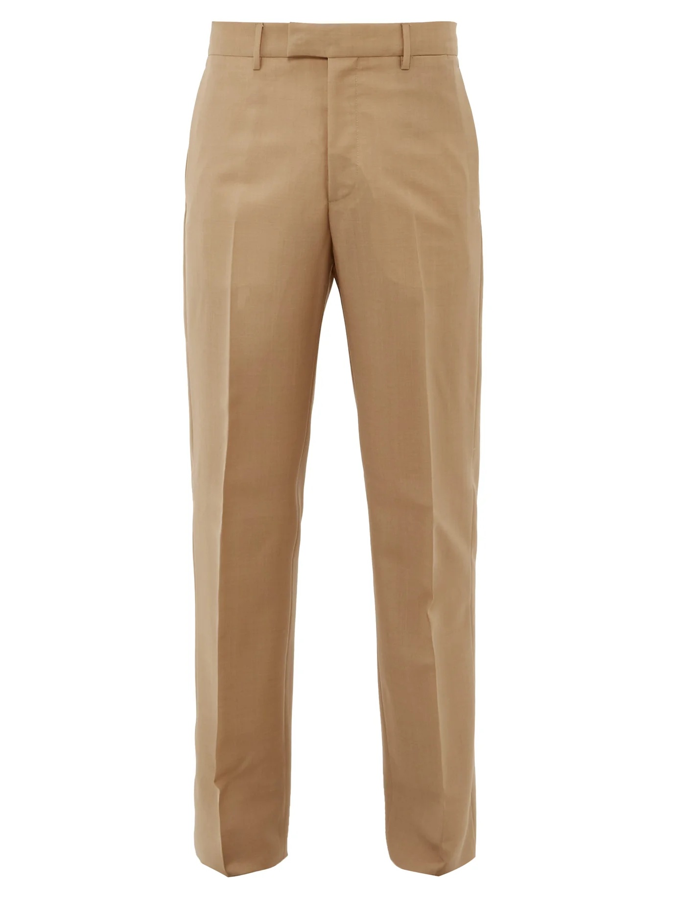 Mohair-blend slim-fit trousers - 1