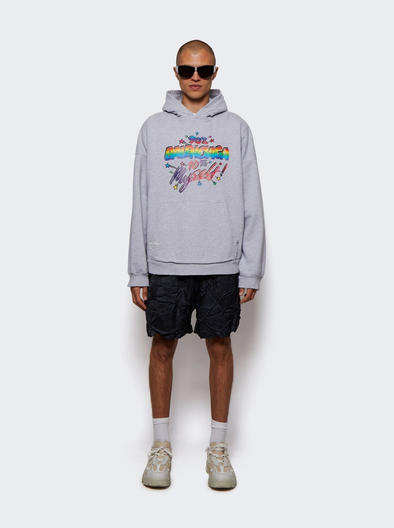 BALENCIAGA graphic wide-fit hoodie outlook