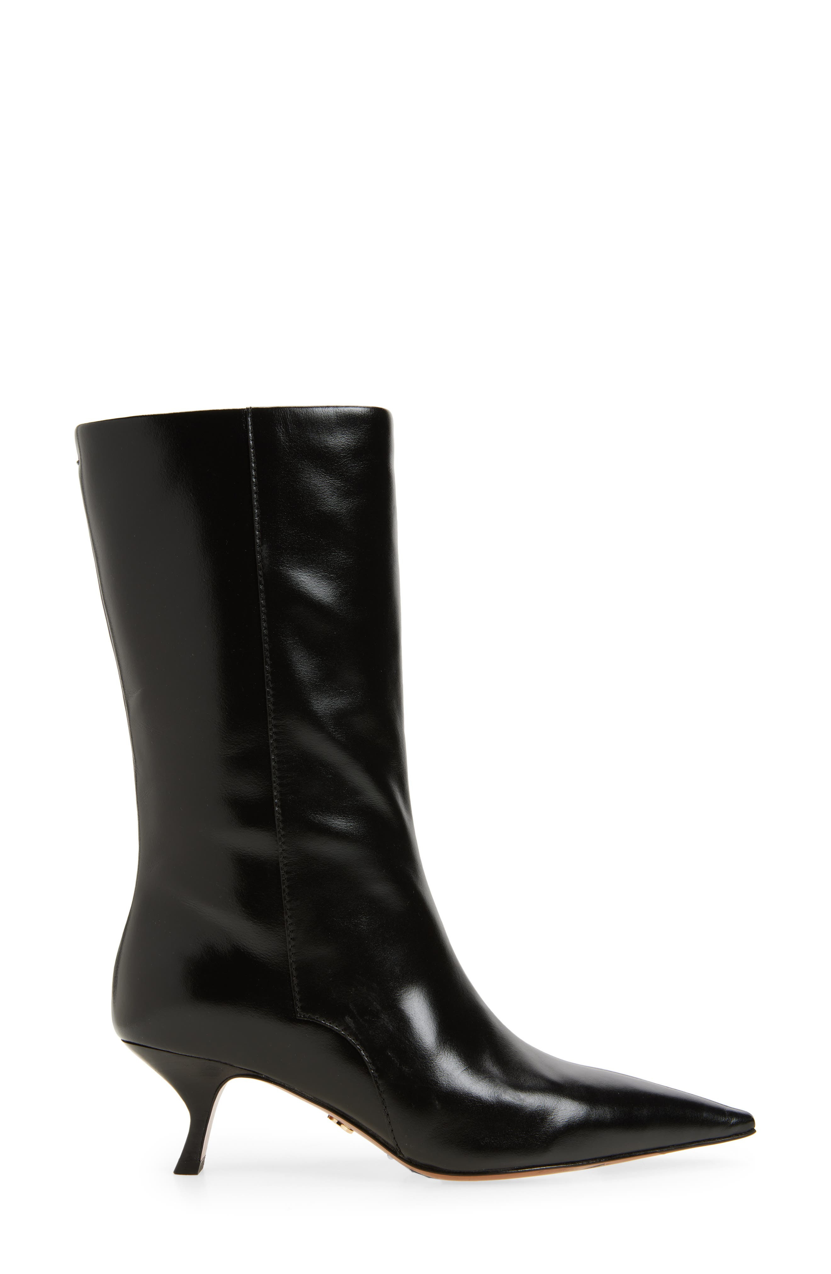rag & bone Mott Pointed Toe Kitten Heel Boot in Black at Nordstrom - 3