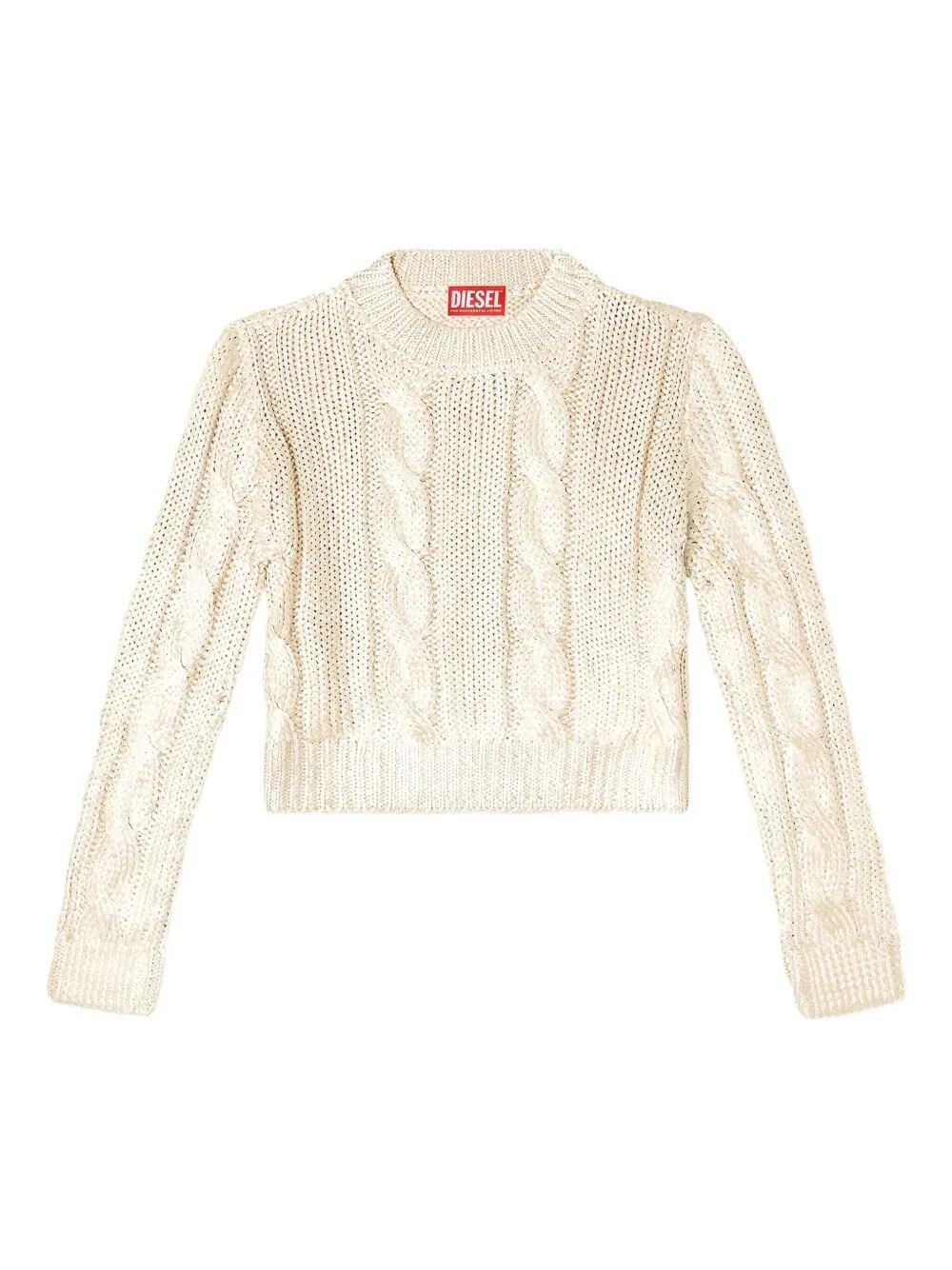 Introducing the "MICCHA" ROUND NECK SWEATER by DIESEL, a stunning addition to your fall-winter wardr - 1