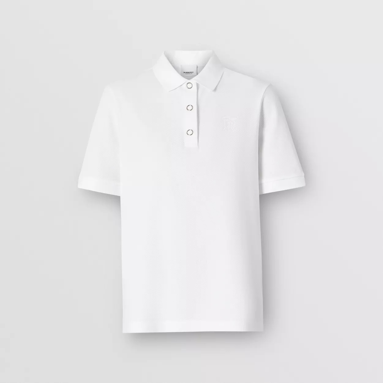 Monogram Motif Cotton Piqué Polo Shirt - 1