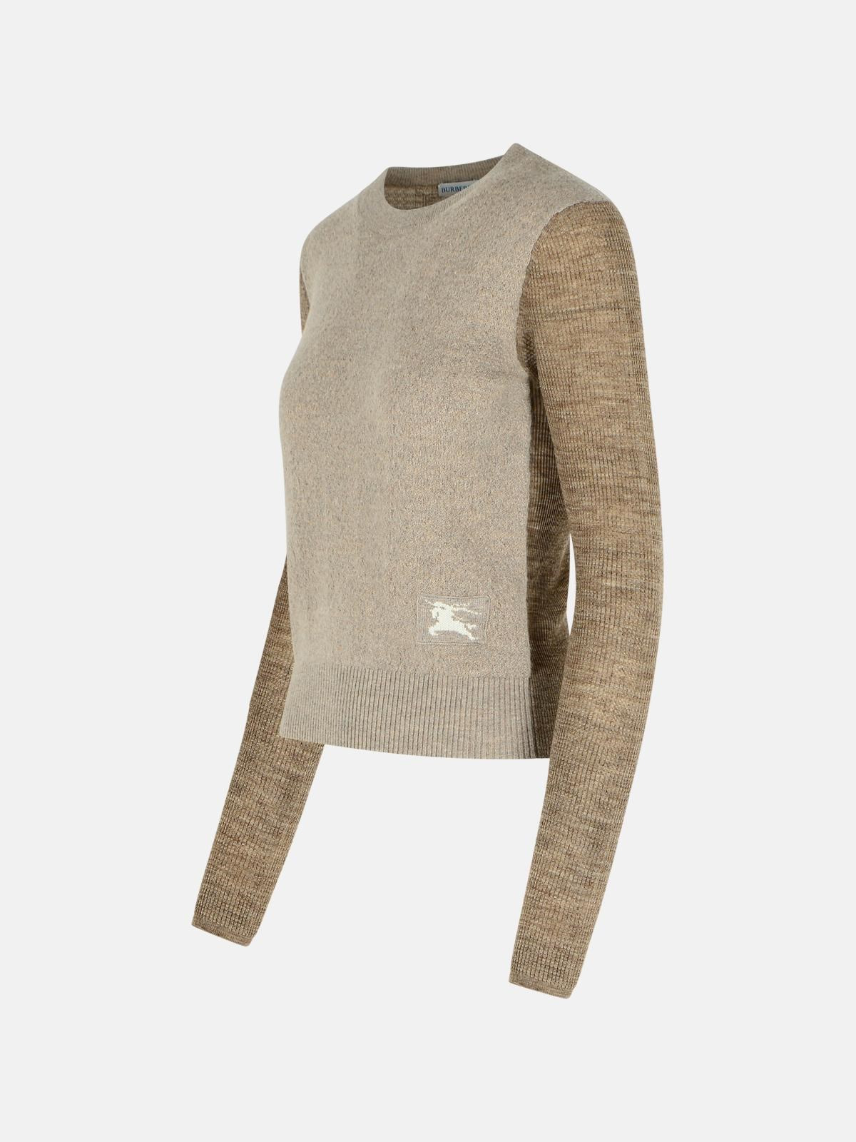 'COSTANCE' TURTLENECK SWEATER IN BEIGE ALPACA BLEND - 2