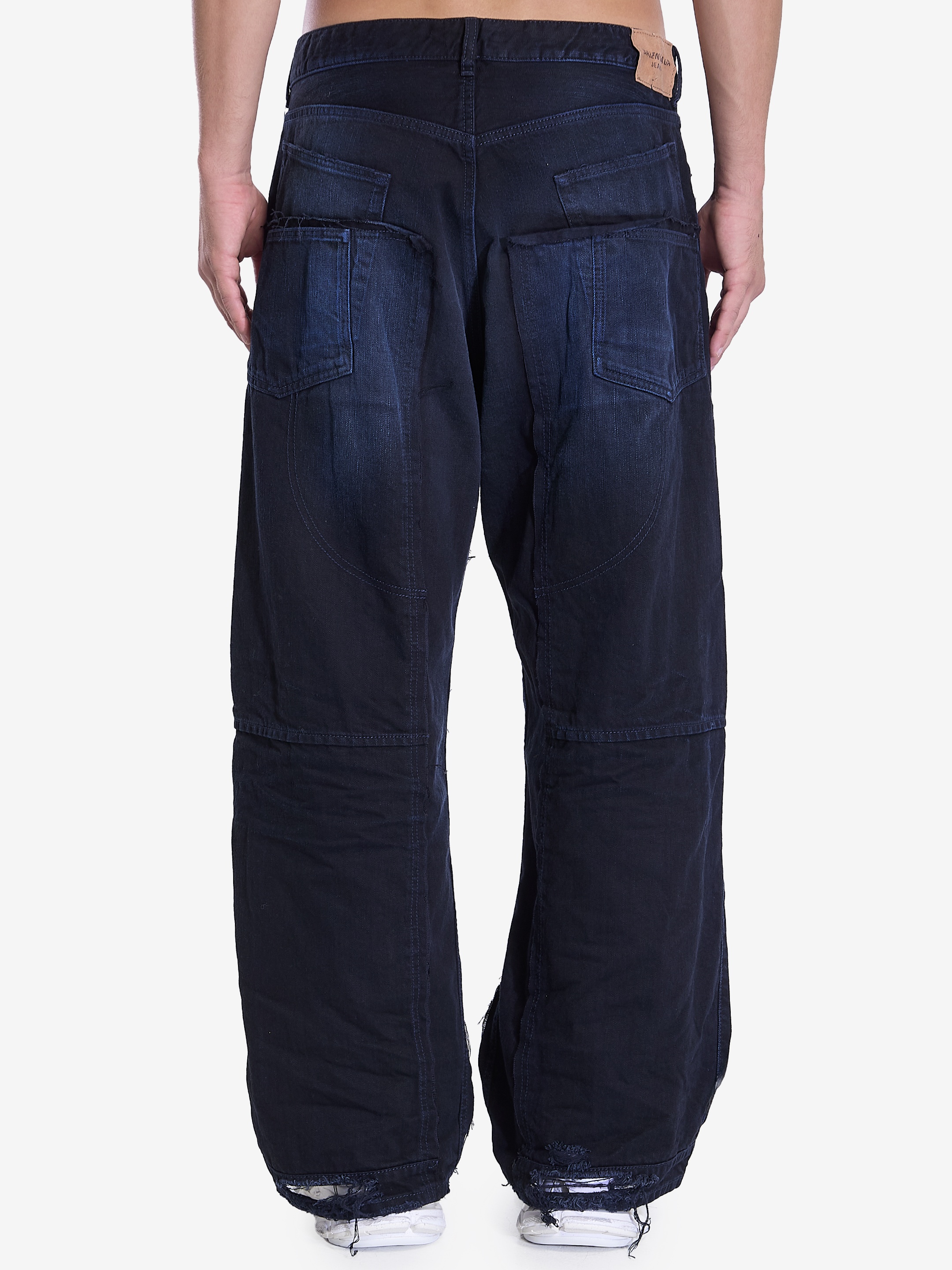 Double Knee Balenciaga Pants Blue Balenciaga Balenciaga George V