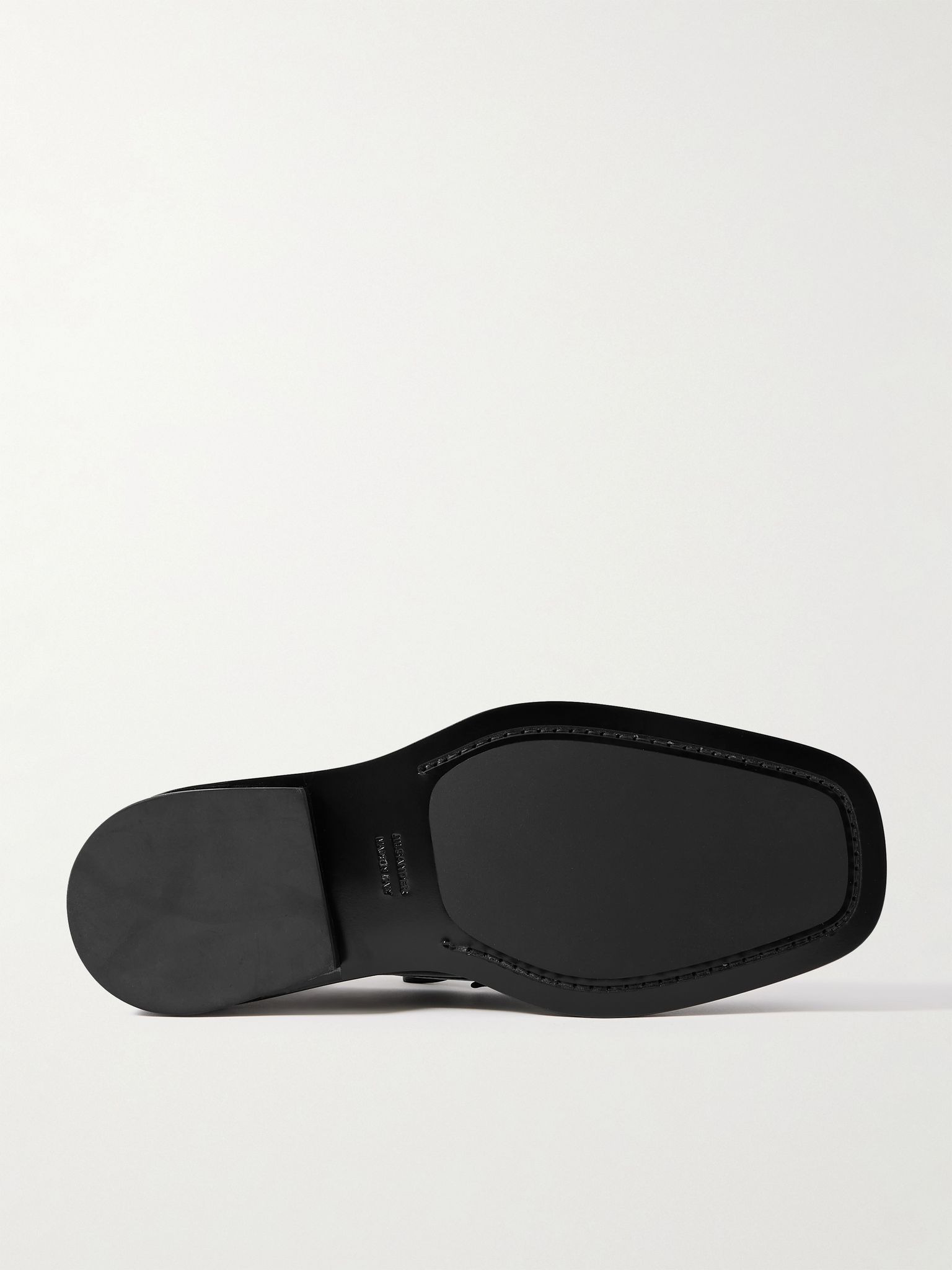 Leather Penny Loafers Black - 3
