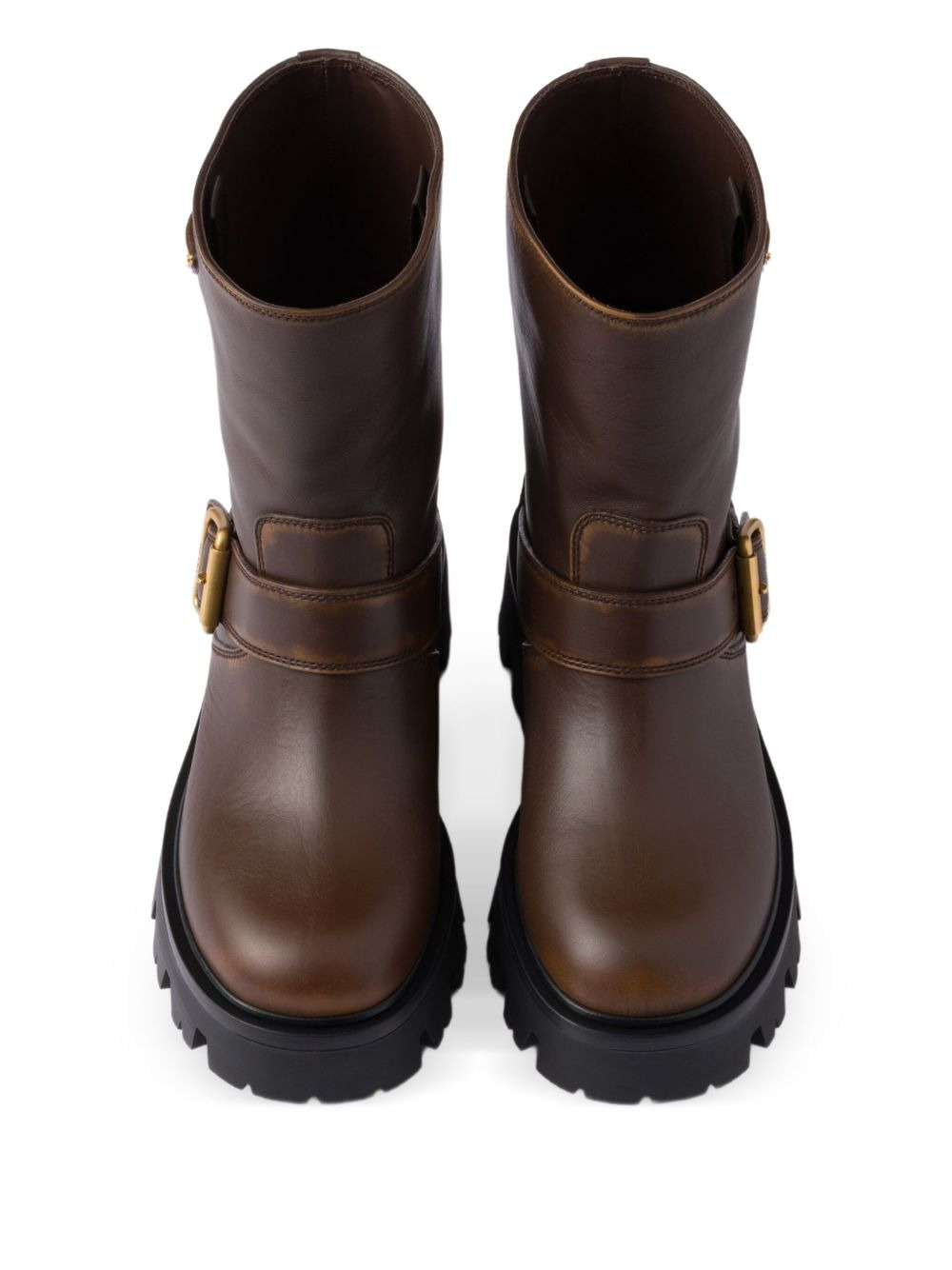 buckle-fastening platform boots - 4