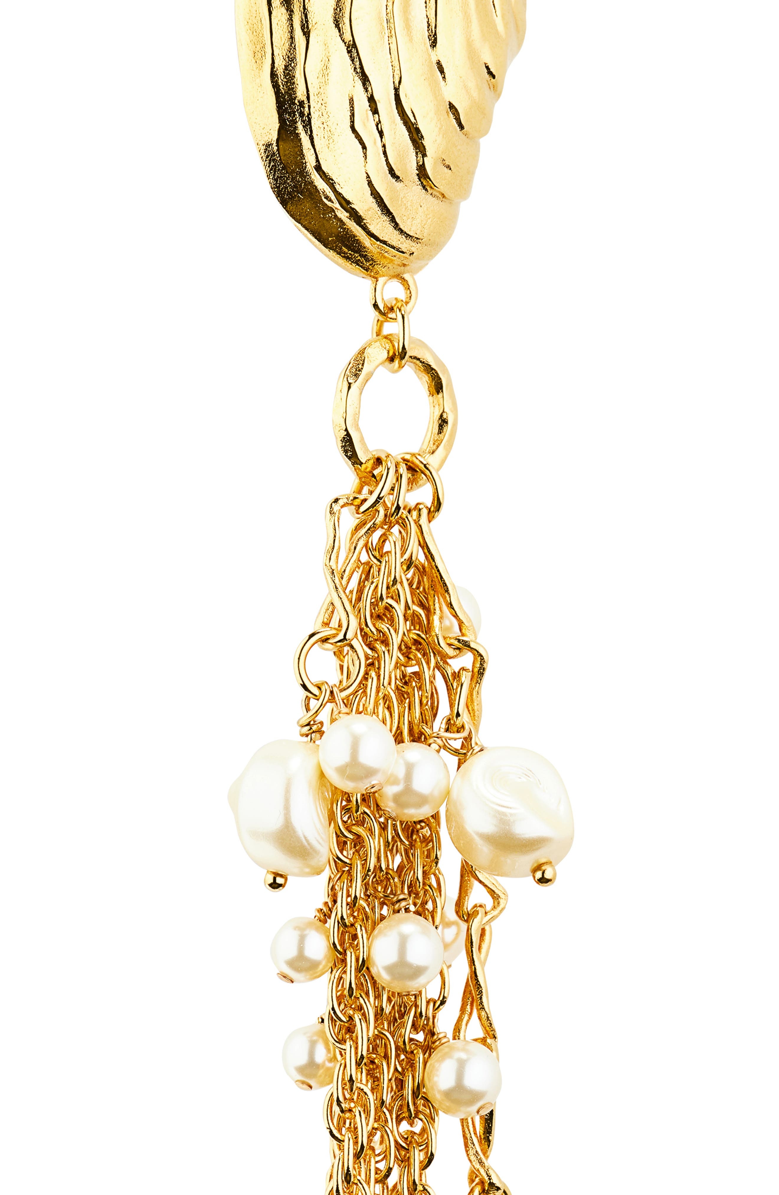 Chloé Sea Treasure Drop Earrings in Vintage Gold at Nordstrom - 5
