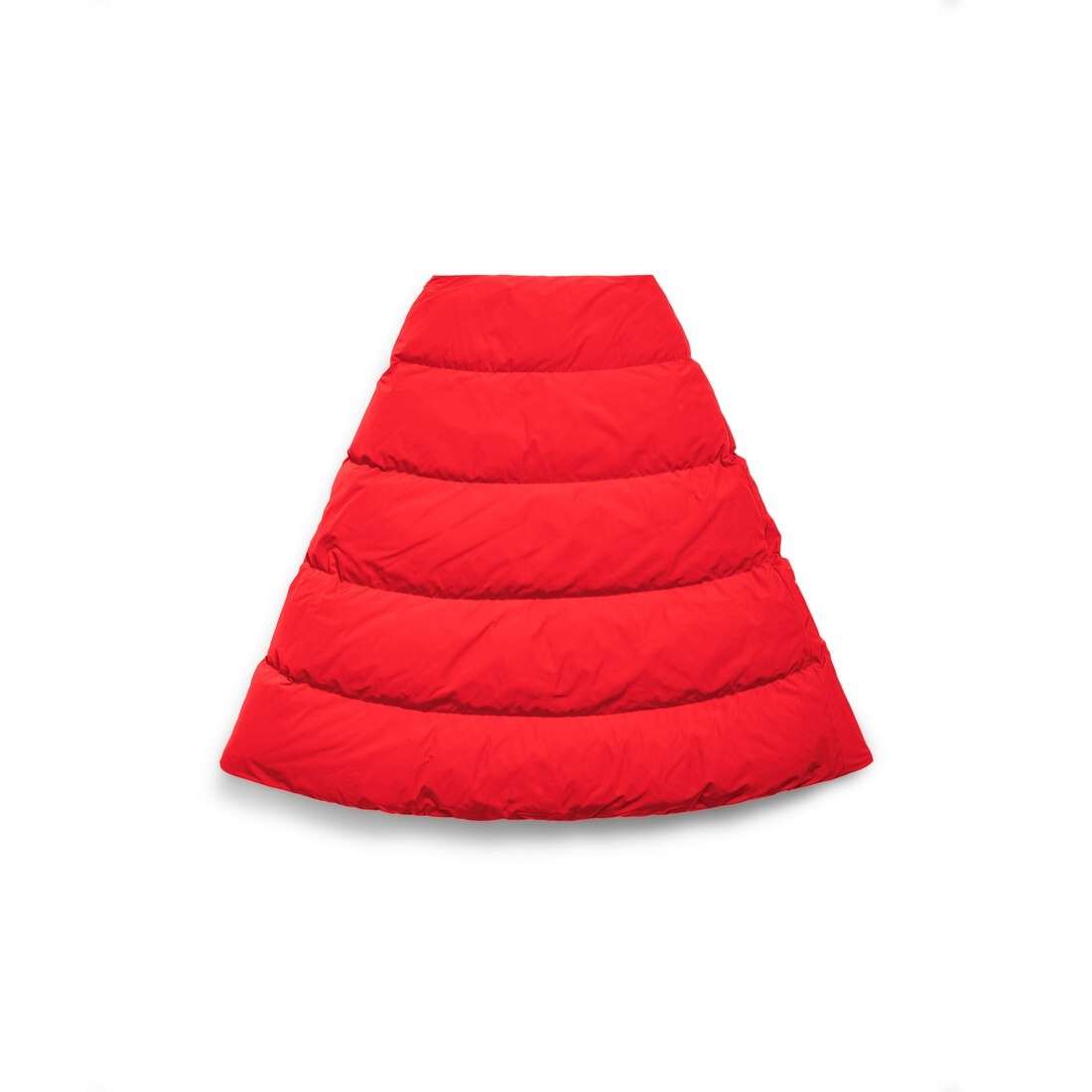 Women's Puffer Midi Skirt in Red - 6