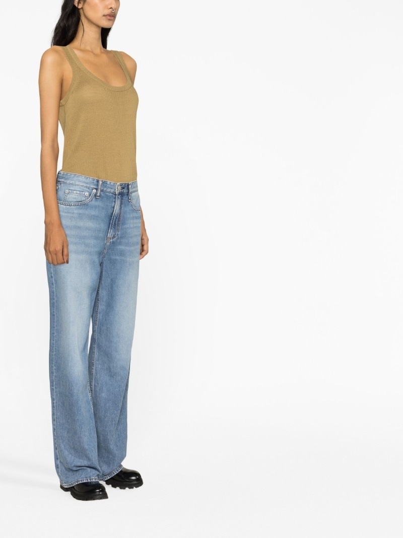 straight-leg denim trousers - 4