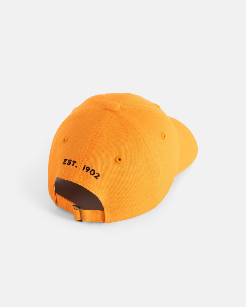 J. PRESS MADE-IN-USA ORANGE J. PRESS EMBROIDERED LOGO DAD HAT outlook