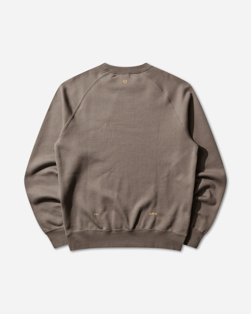 Nike Men's NOCTA Fleece Crewneck Sweatshirt Olive Grey outlook