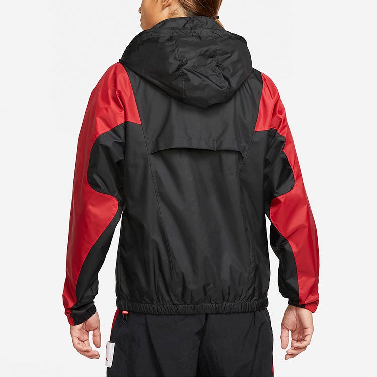Air Jordan Contrasting Colors Casual Sports Hooded Jacket Black DA9833-010 - 4