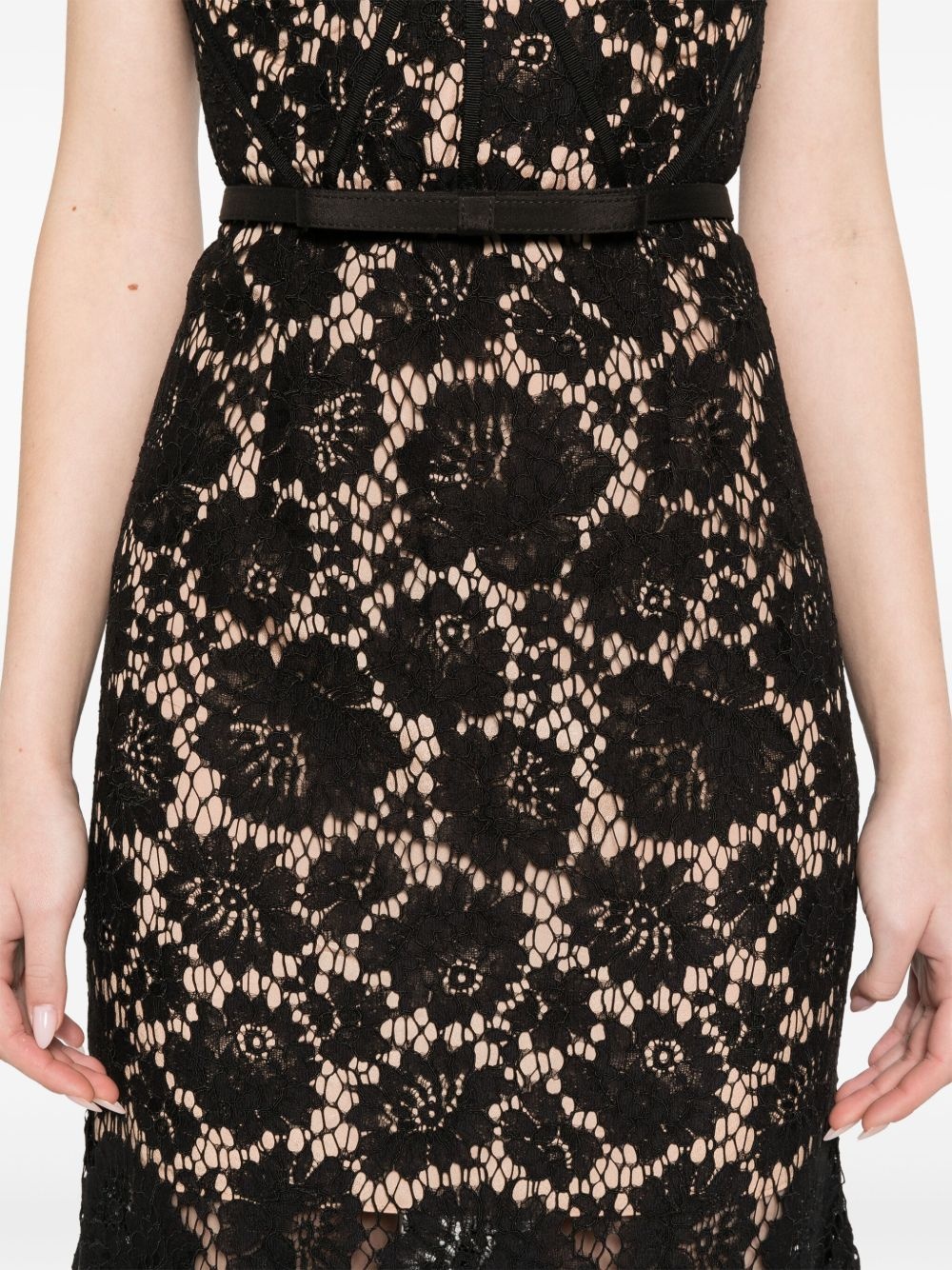 lace midi dress - 5