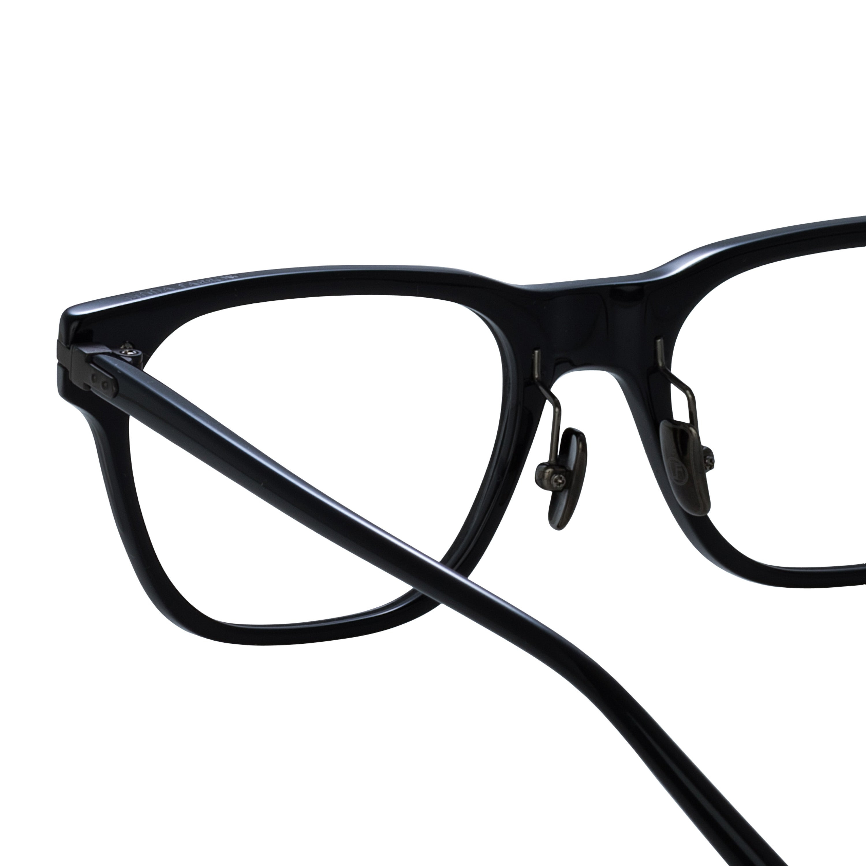 MEN'S COVE OPTICAL D-FRAME IN BLACK AND MATT NICKEL (ASIAN FIT) - 8