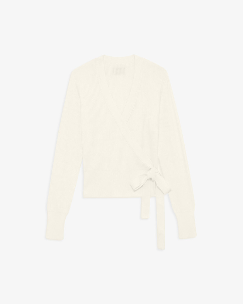 Repetto Rib-knit wrap-over outlook