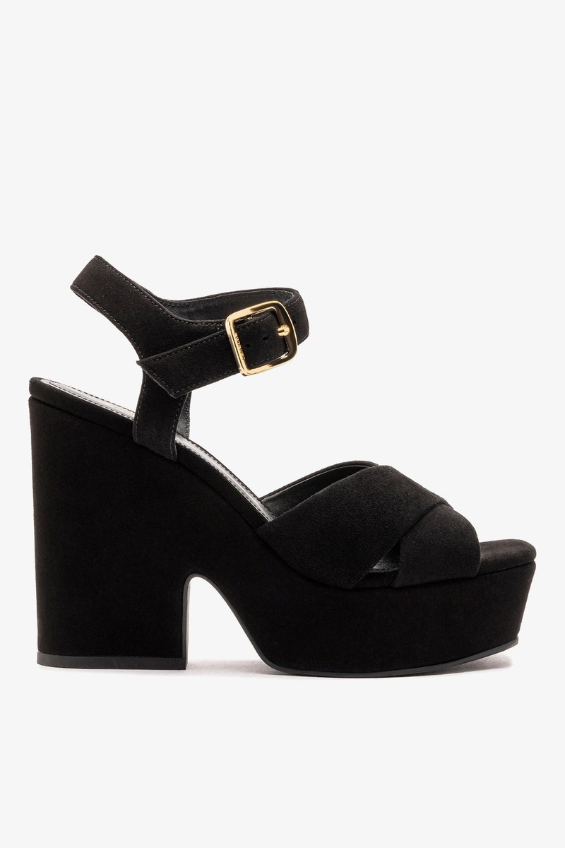 Cher Sandal In Black Leather 1