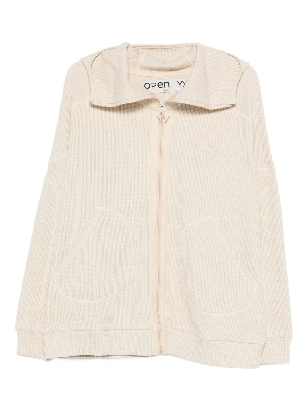 Waffle Balaclava zip-up hoodie - 1