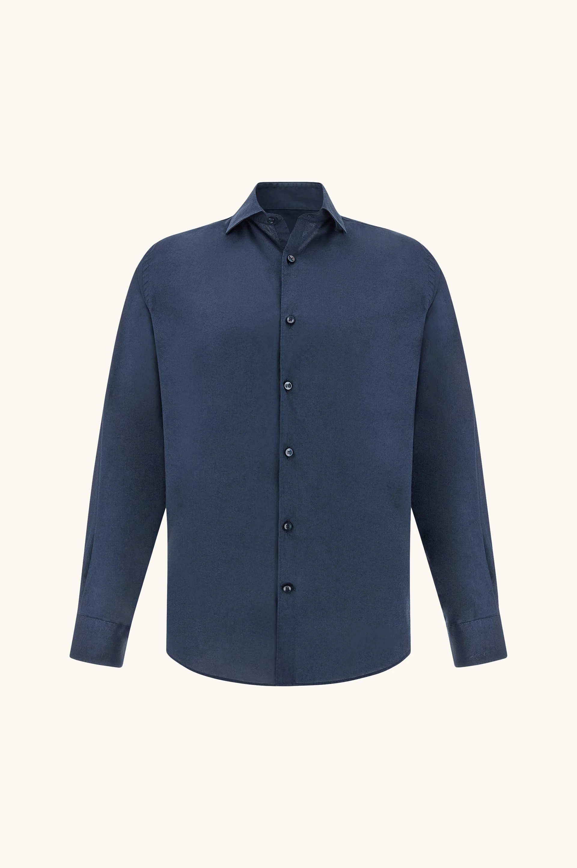 GARMENT‑DYED COTTON VOILE SHIRT - 1