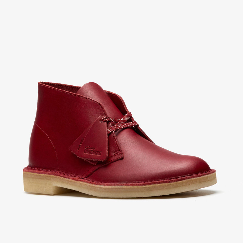 Desert Boot Dark Red Leather 7