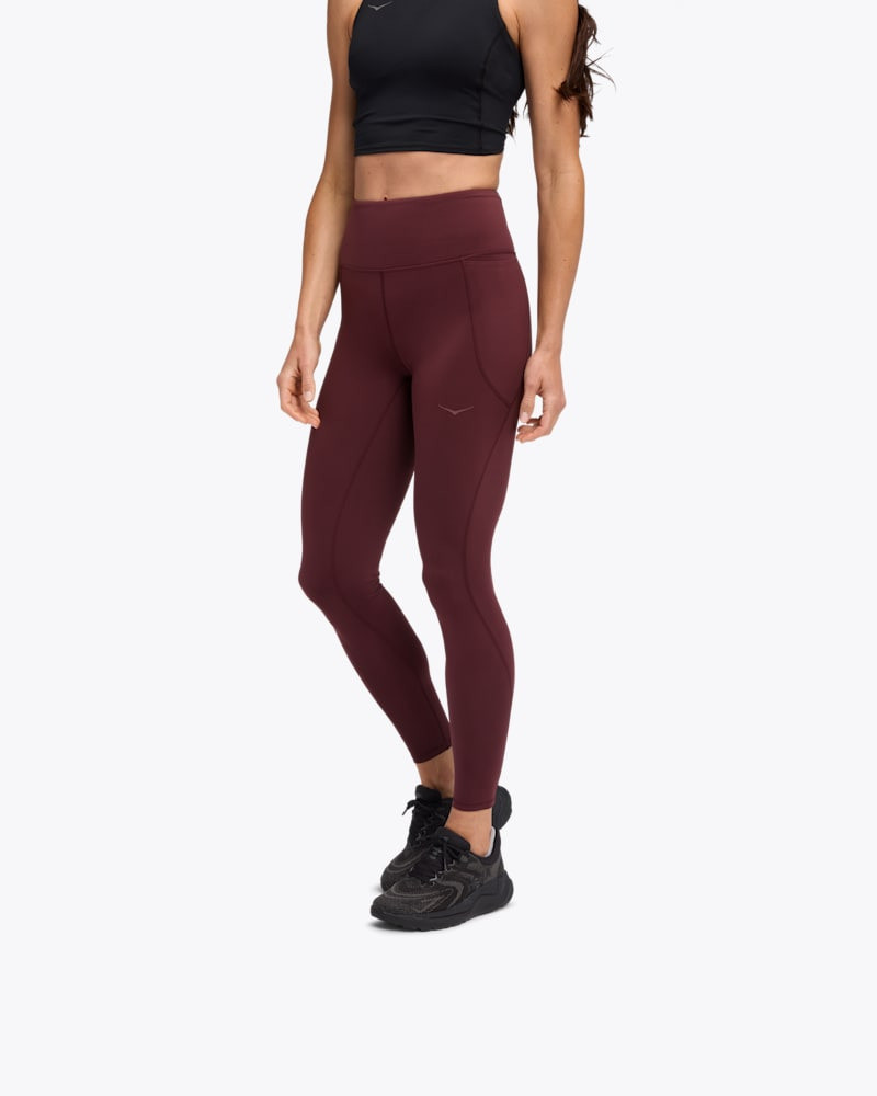 Women's Elaro Knit Tights 27" in Black Cherry 1