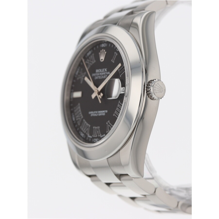 Pre-owned Rolex Datejust II Automatic Chronometer Black Dial Men's Watch 116300 BKRO - 3
