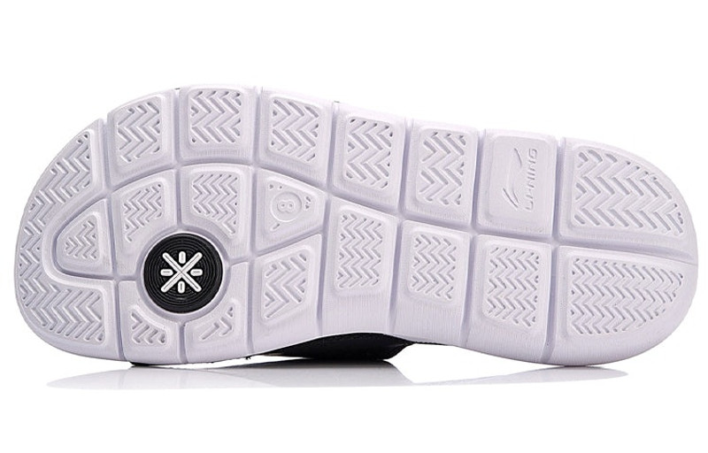Li-Ning Wade Lifestyle Slides 'Black White' ABTN003-3 5