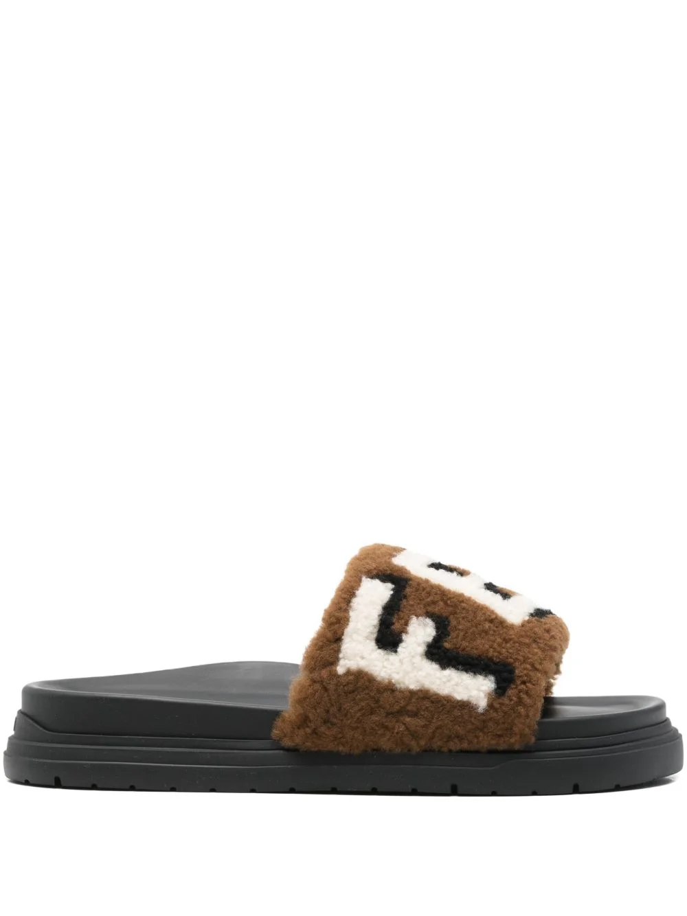 shearling slides - 1