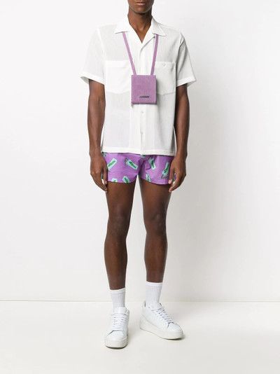 JACQUEMUS Pistach' print shorts outlook