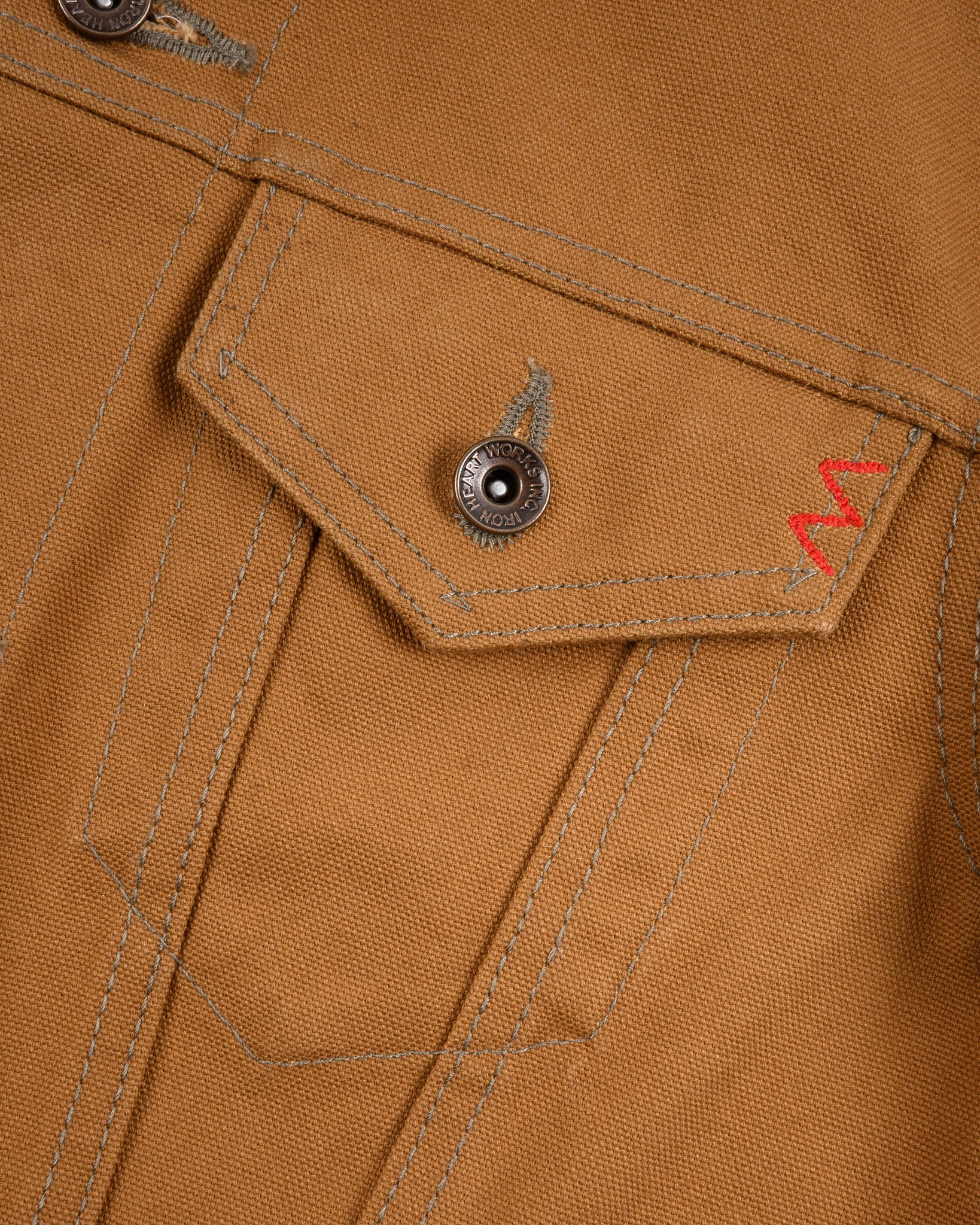 IH-2526J 17oz Duck Modified Type III Jacket -  Brown - 8
