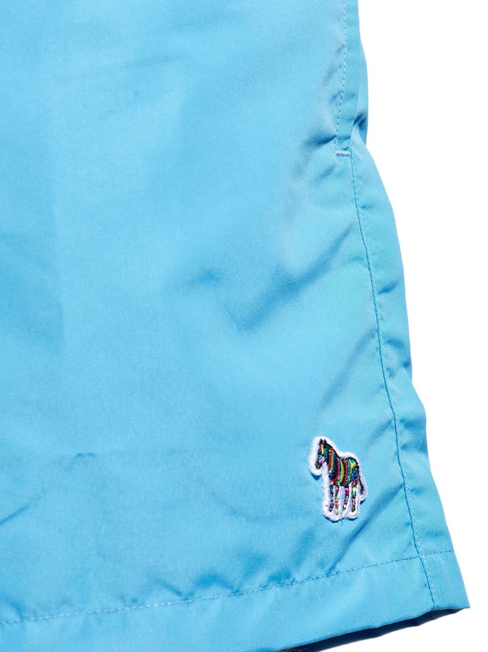 zebra-logo swim shorts - 4
