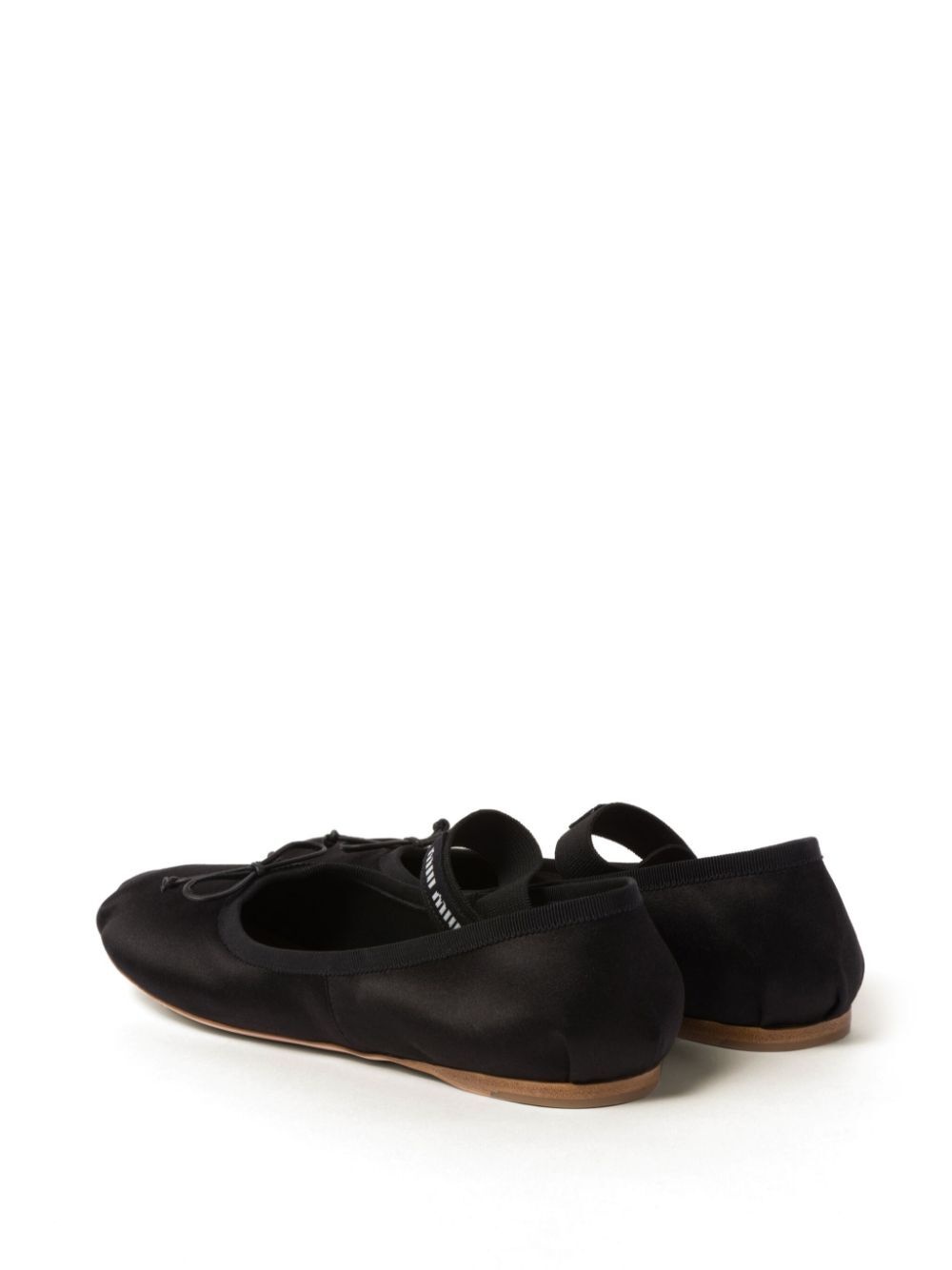 Miumiu Women Satin Ballerinas With Elastic Band - 3