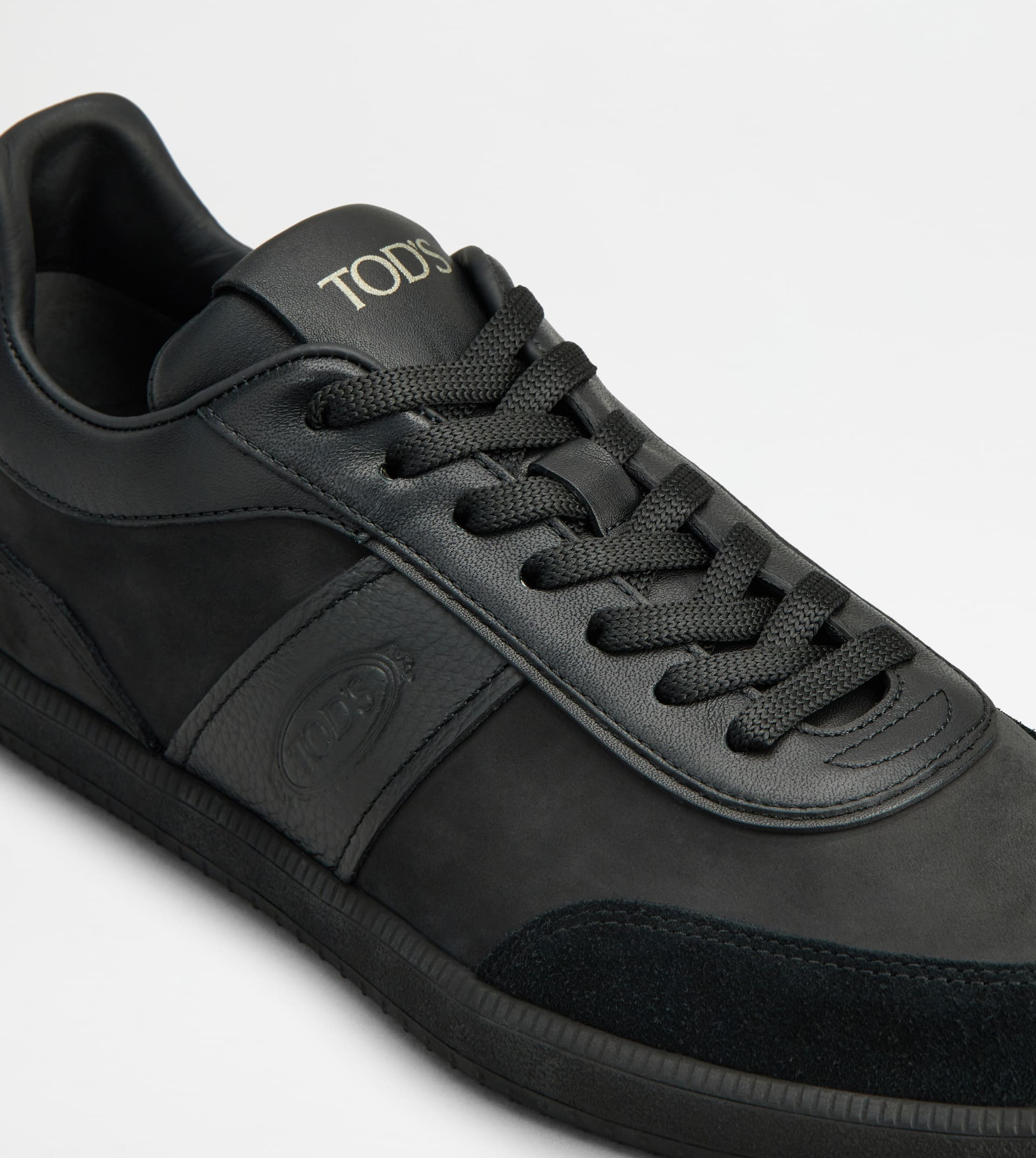 TOD'S TABS SNEAKERS IN SUEDE - BLACK - 5