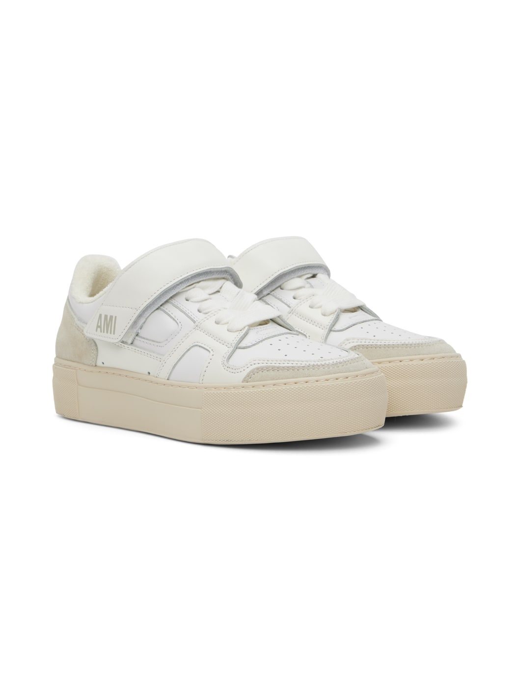 White Ami De Cœur Sneakers - 4