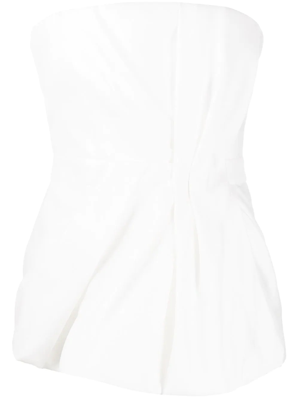 A-line strapless draped top - 1