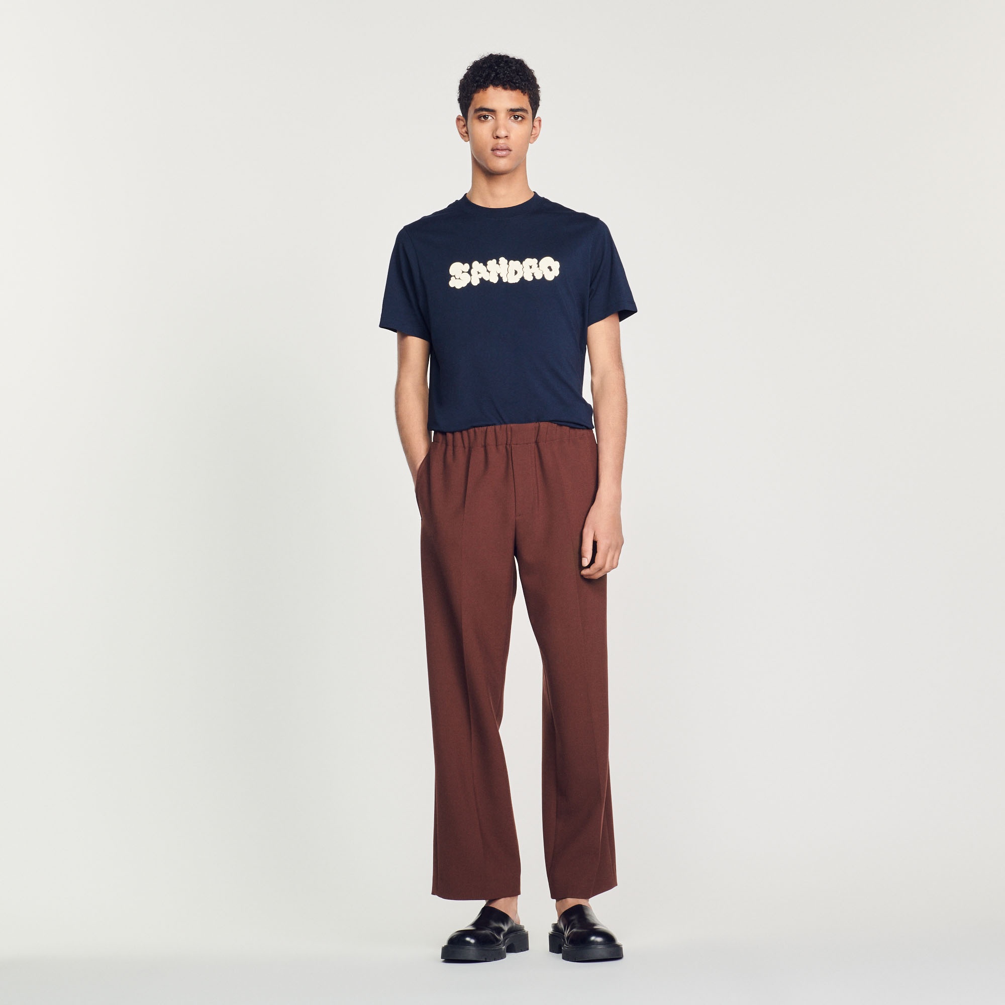 Sandro embroidery T-shirt - 2