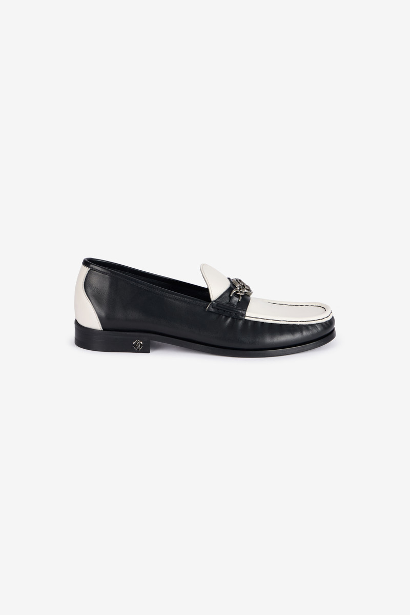 Two-Tone Loafers With Mirror Snake Monogram 1