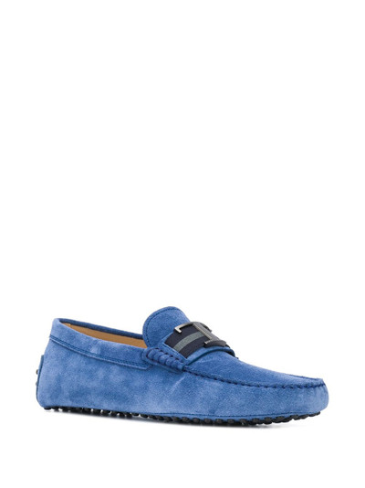 Tod's Gommino logo loafers outlook