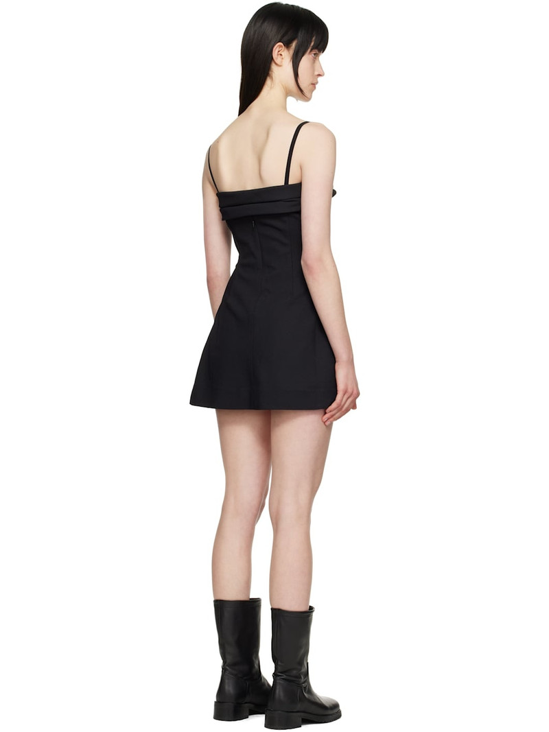 Black Rolled Minidress 3