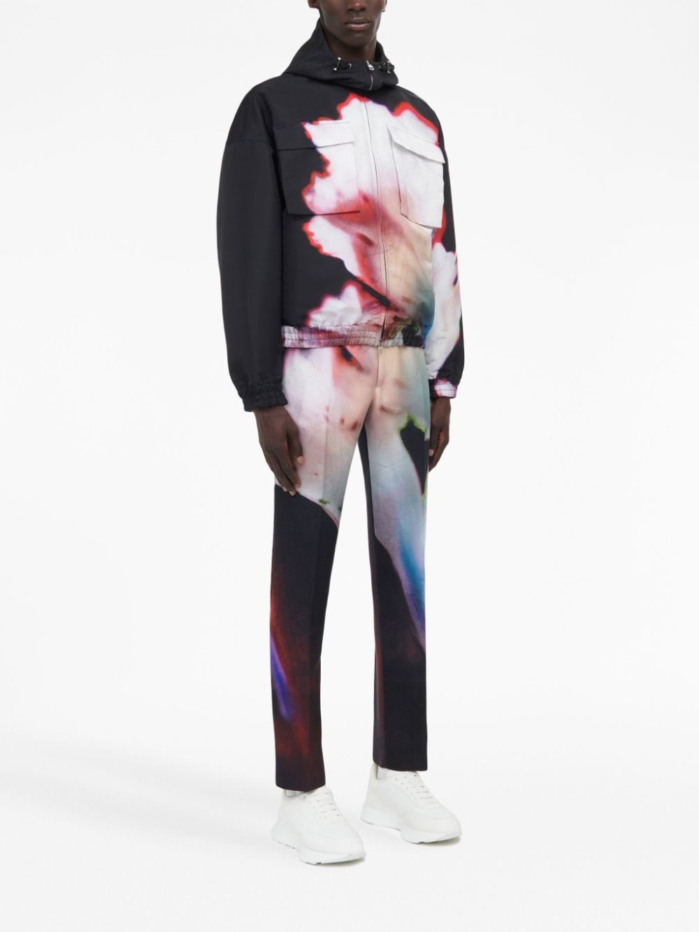 Solarised Flower hooded jacket - 3