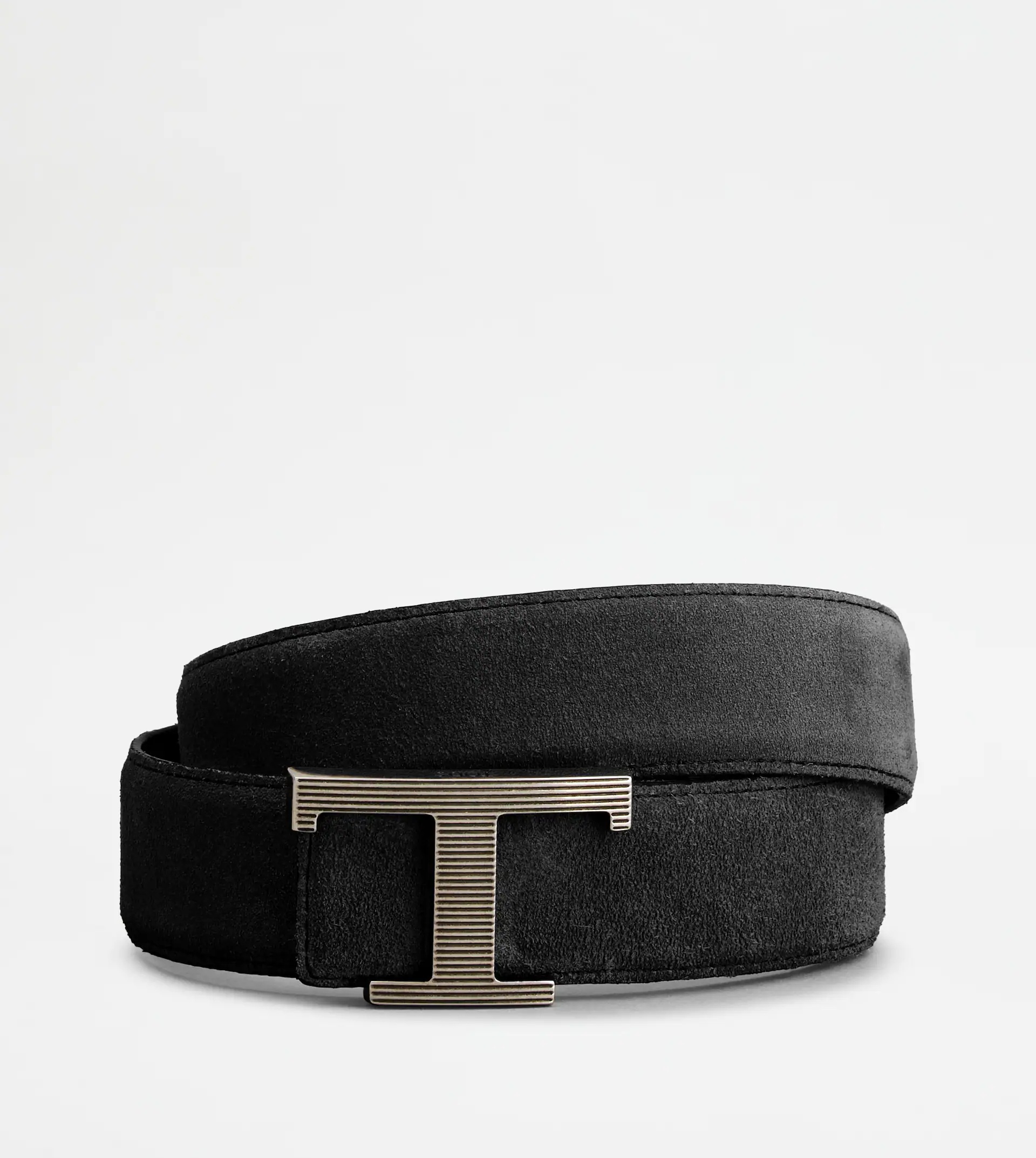 TIMELESS REVERSIBLE BELT SMOOTH LEATHER AND SUEDE - BLACK - 2