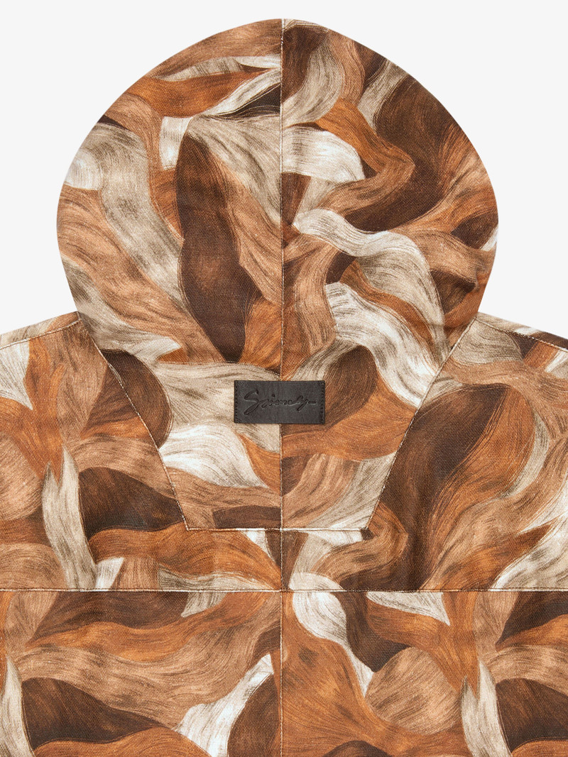 PARKA IN LINEN WITH CAMO CATS PRINT 2